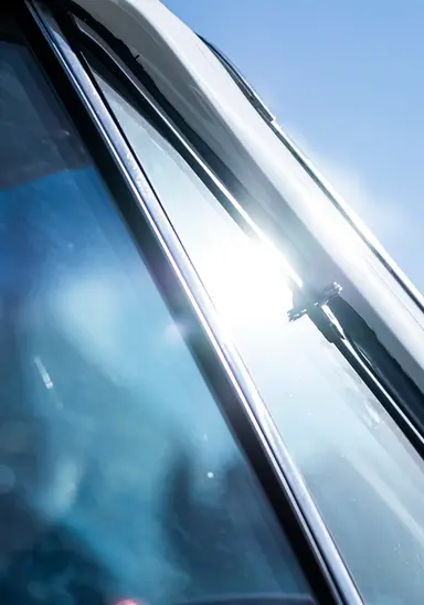 UV damage dulling clear coat and fading paint on a vehicle