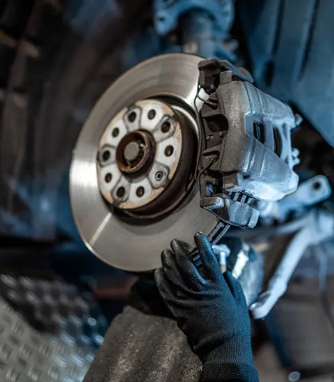 Brake inspection and replacement service at Force Auto Styling Calgary
